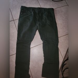 Mens Levi's olive jeans